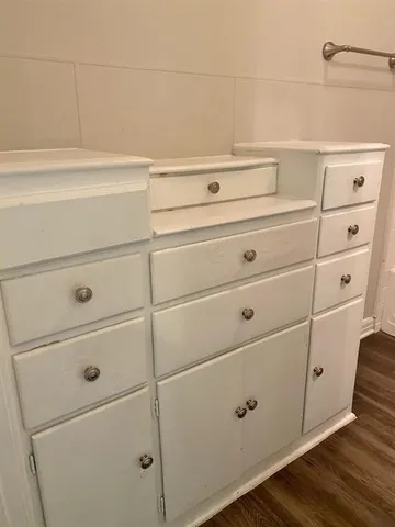 a close view of closet