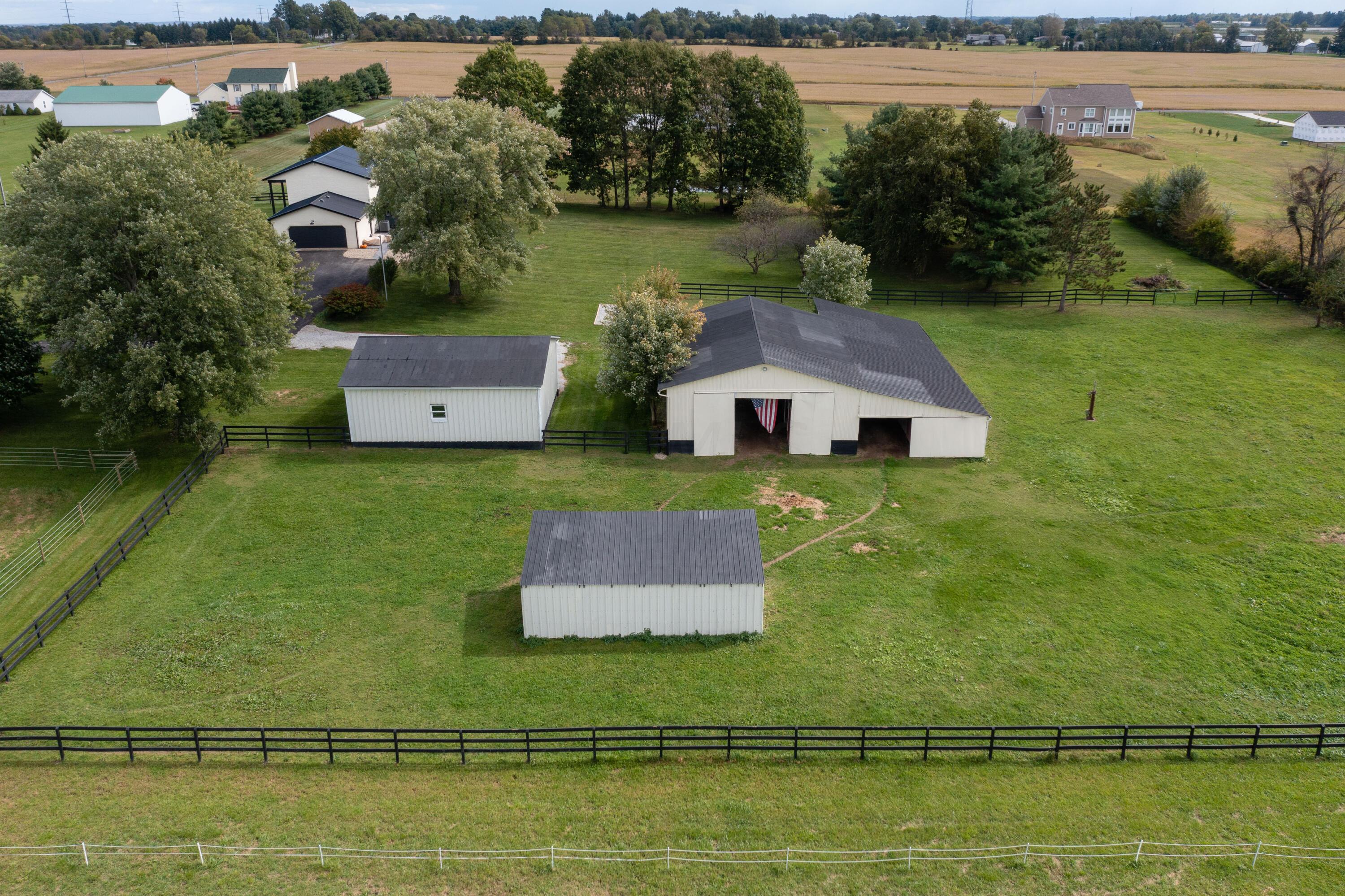 10643 Reussner Road Southwest Pataskala, OH 43062 - Photo 54 of 56 Aerial View of Out Buildings