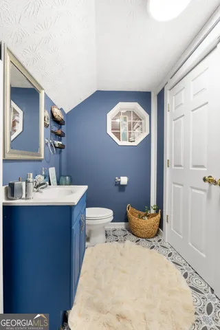 a view of a porch with garden