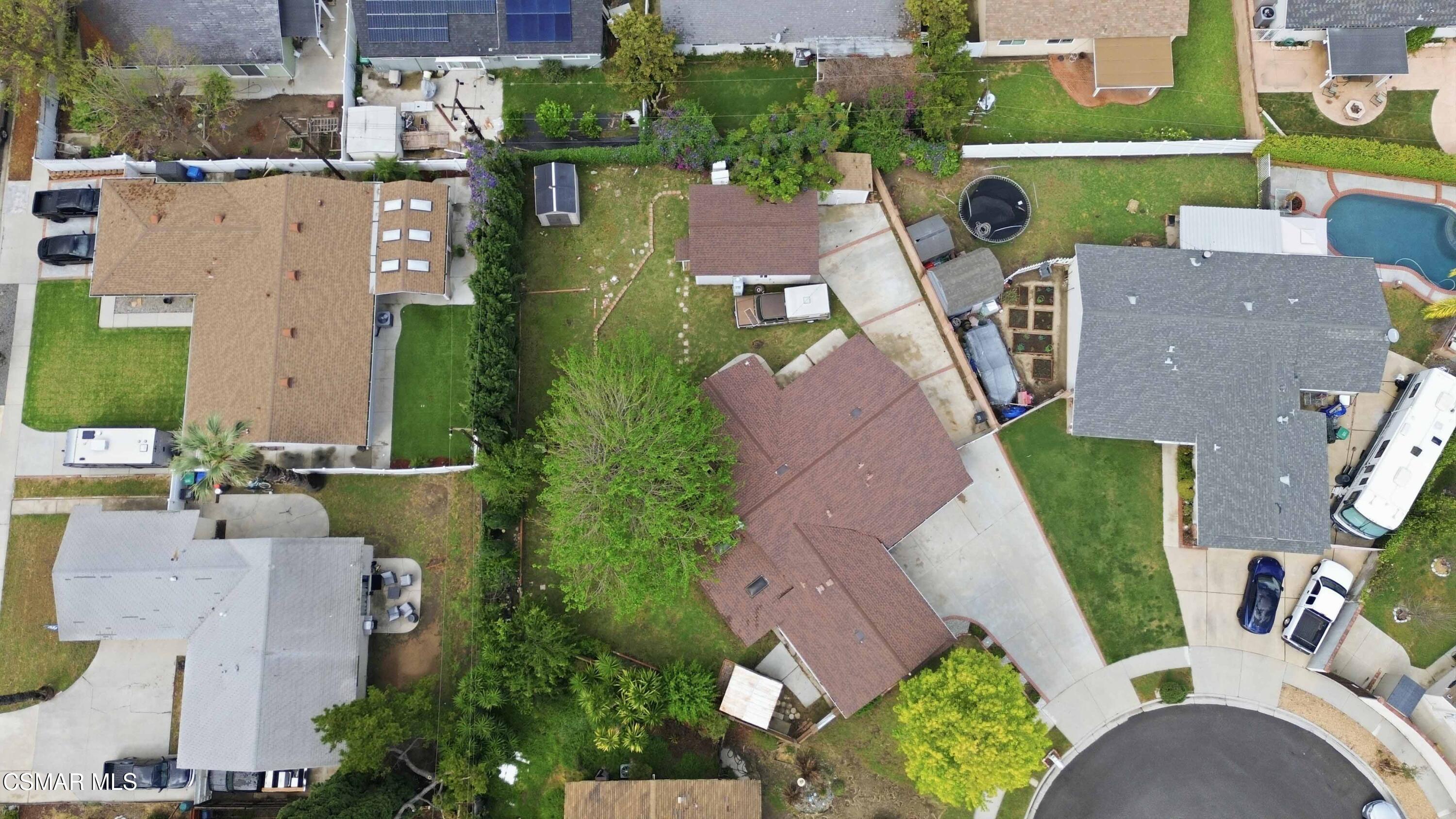 2077 Sebring Court Simi Valley, CA 93065 - Photo 19 of 20 an aerial view of residential houses with outdoor space and parking