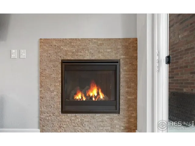 a view of a fireplace