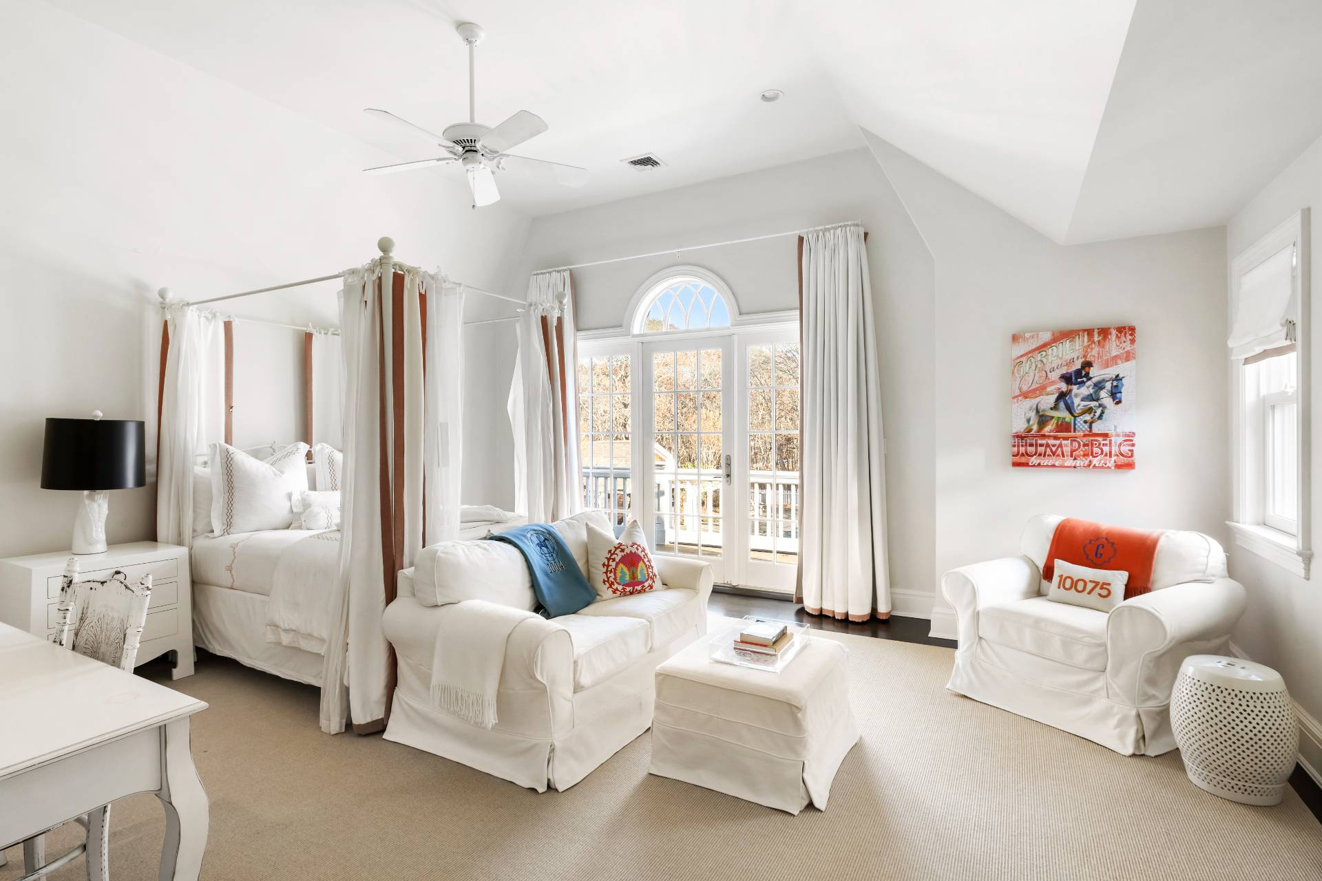 58 Wainscott Stone Road Wainscott, NY 11975 - Photo 33 of 48 a spacious bedroom with furniture and a large window