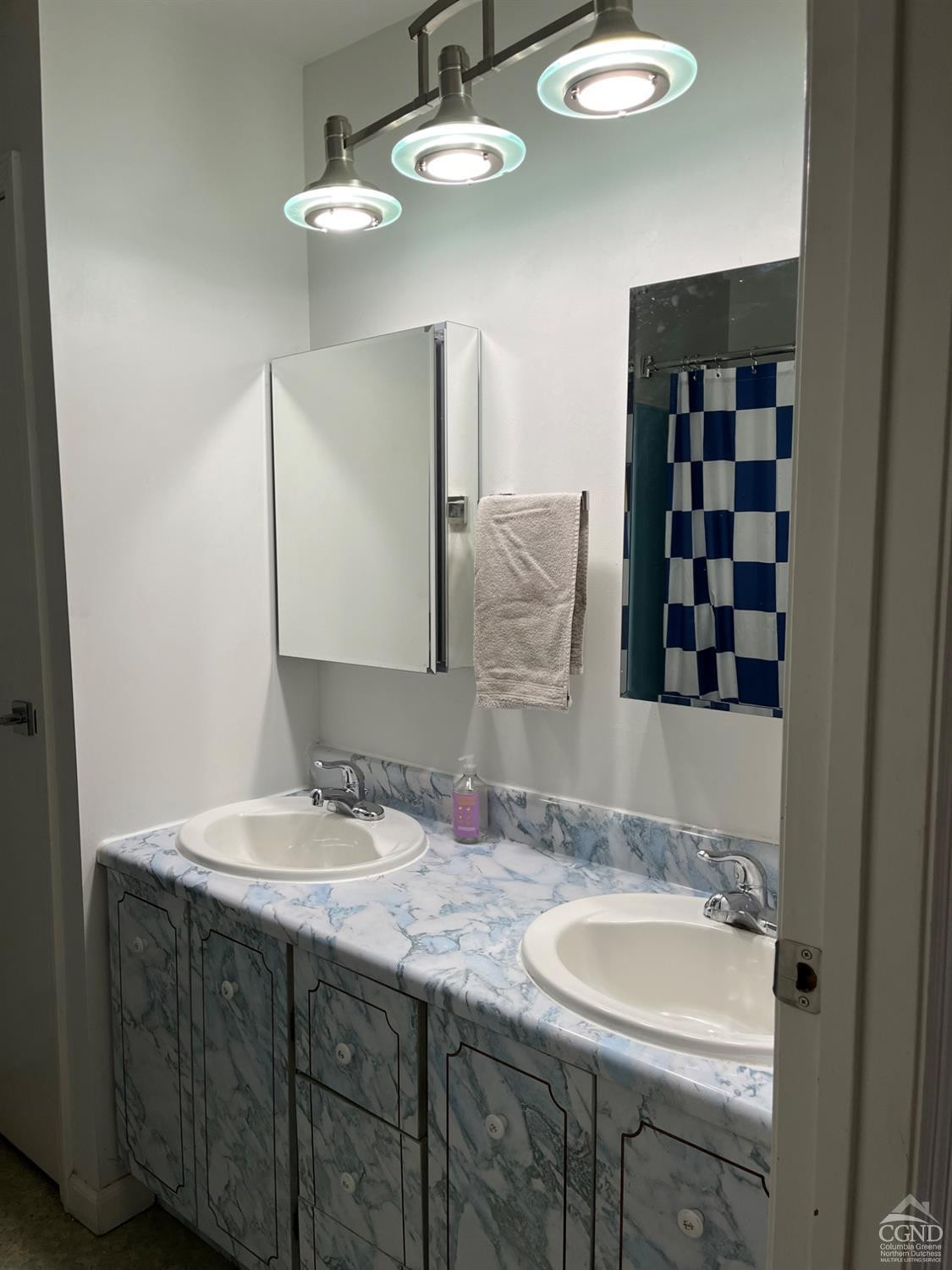 60 Burma Road Kinderhook, NY 12106 - Photo 21 of 43 a bathroom with a double vanity sink and a mirror
