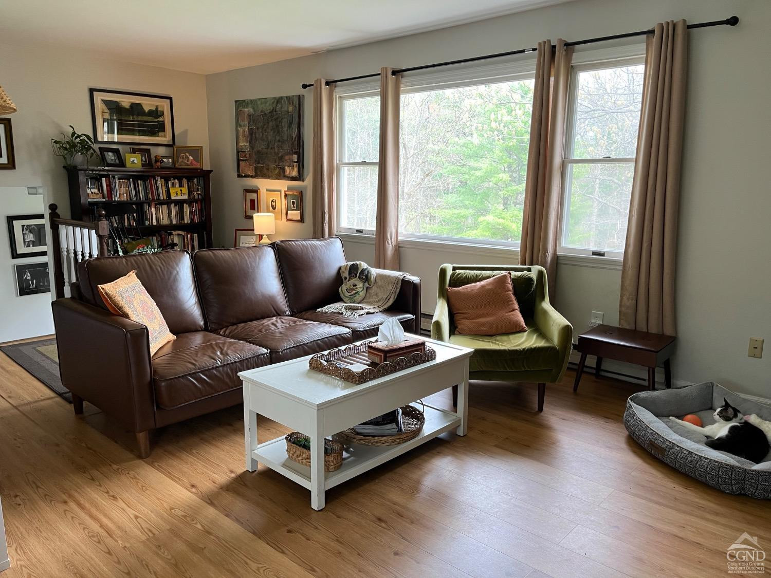 60 Burma Road Kinderhook, NY 12106 - Photo 8 of 43 a living room with furniture and a book shelf