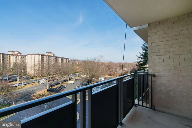 a view of city from balcony