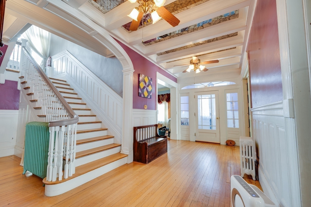 23 Germain Street Worcester, MA 01602 - Photo 36 of 42 a view of entryway and hall with wooden floor