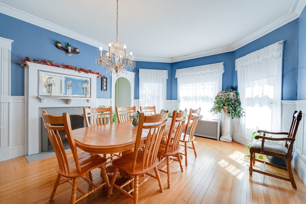 23 Germain Street Worcester, MA 01602 - Photo 8 of 42 a view of a dining room with furniture window and wooden floor