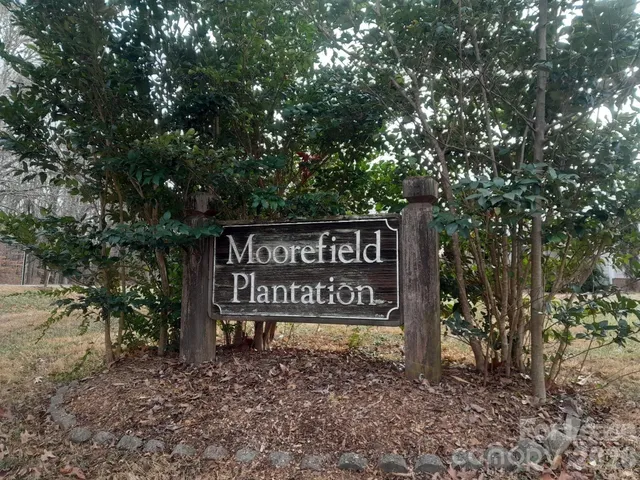 a outdoor space with sign board