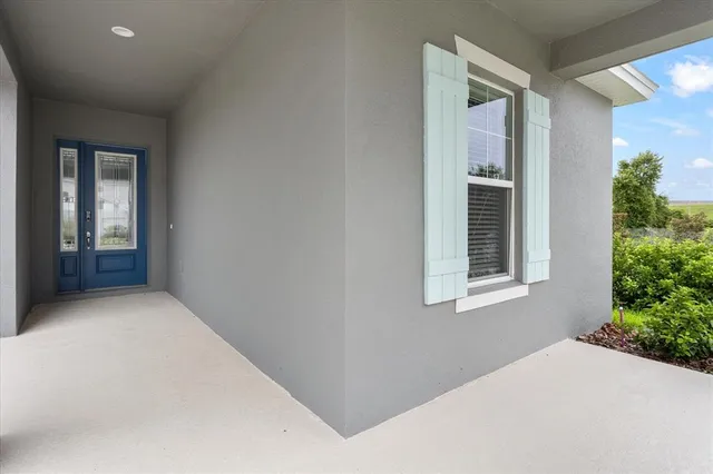 front view of a house with a porch