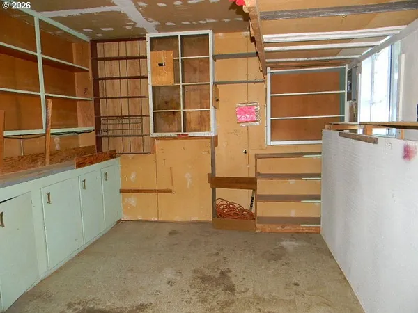 a room with storage and utility