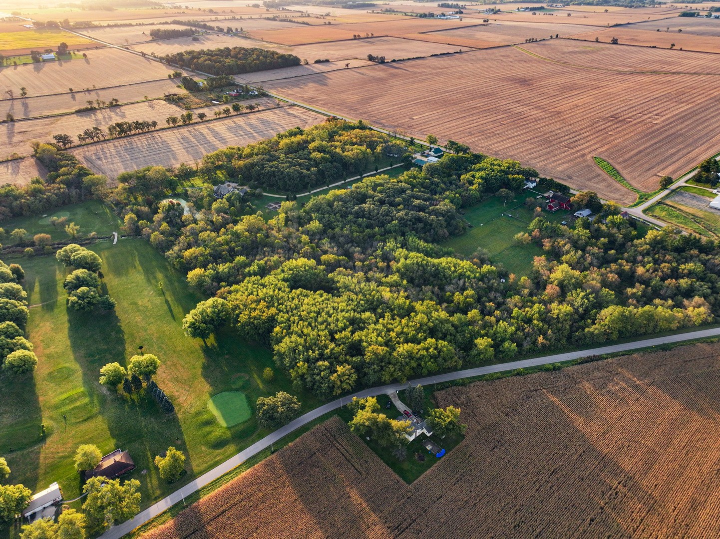0 Hunter Road Capron, IL 61012 - Photo 3 of 36 an aerial view of residential houses with outdoor space