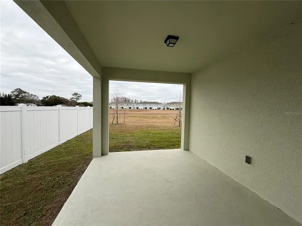 a view of balcony with ocean