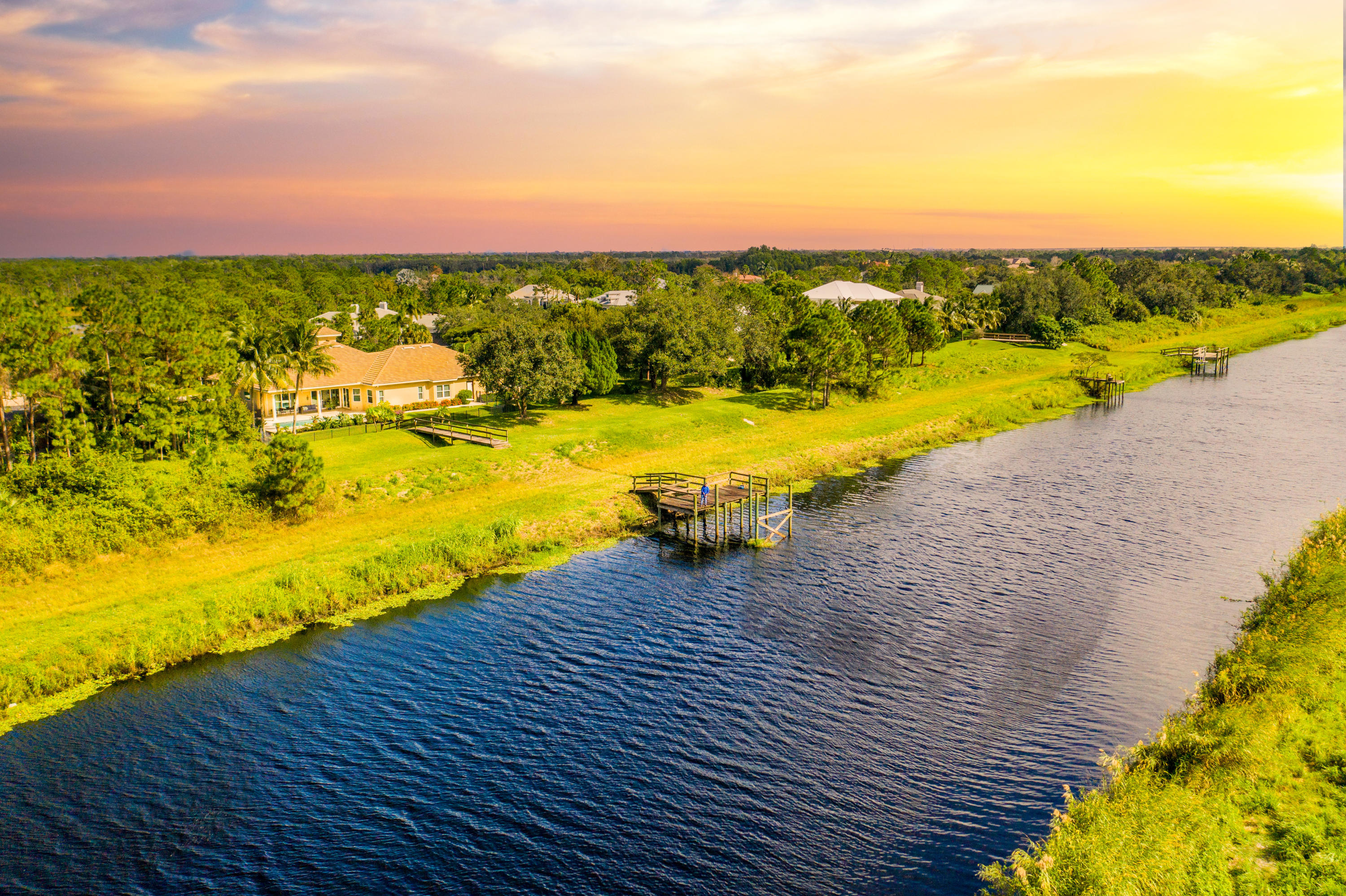 4122 Southwest Rivers End Way Palm City, FL 34990 - Photo 2 of 21 Aerial Water