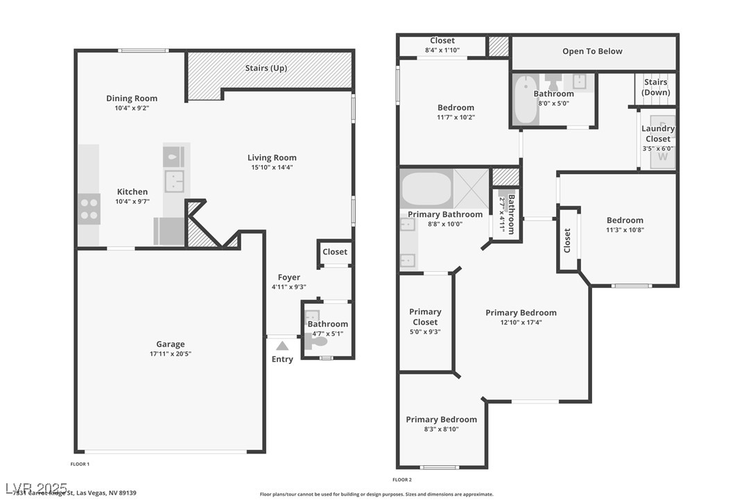 7331 Carrot Ridge Street Las Vegas, NV 89139 - Photo 28 of 28 Floor plan / room layout