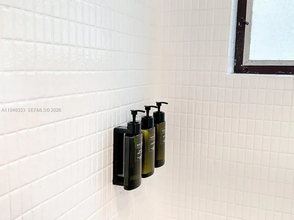 a close view of shower