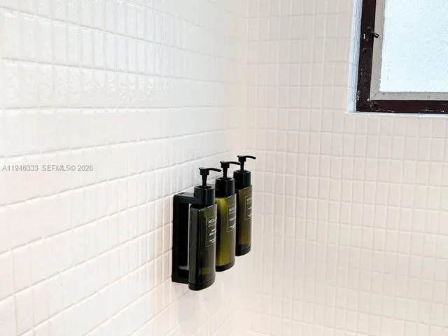 a close view of shower