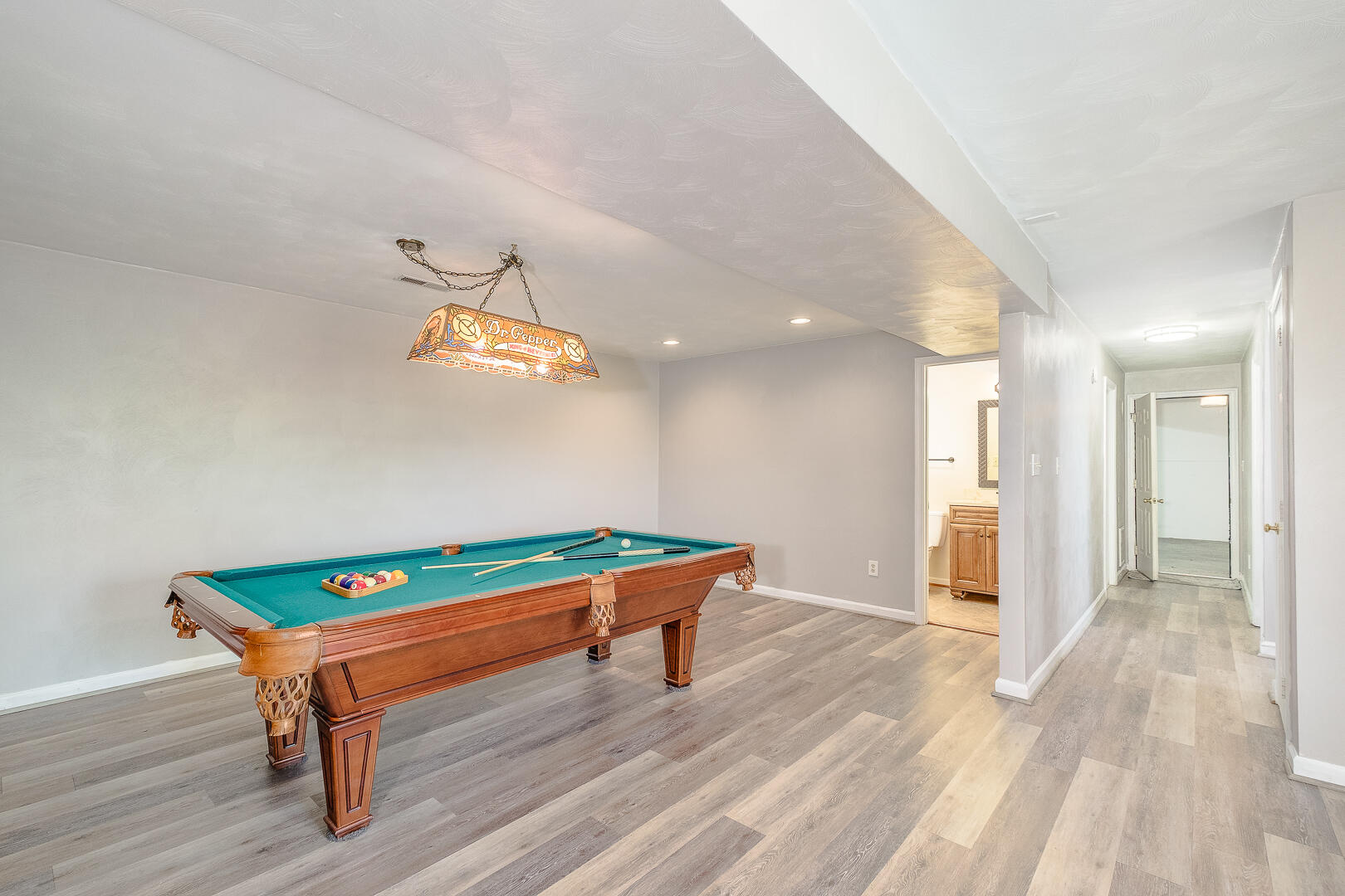 5443 Setter Road Roanoke, VA 24012 - Photo 26 of 42 a room with wooden floor and pool table