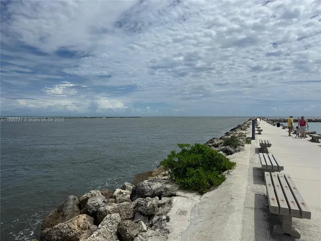 a view of a lake with an outdoor space