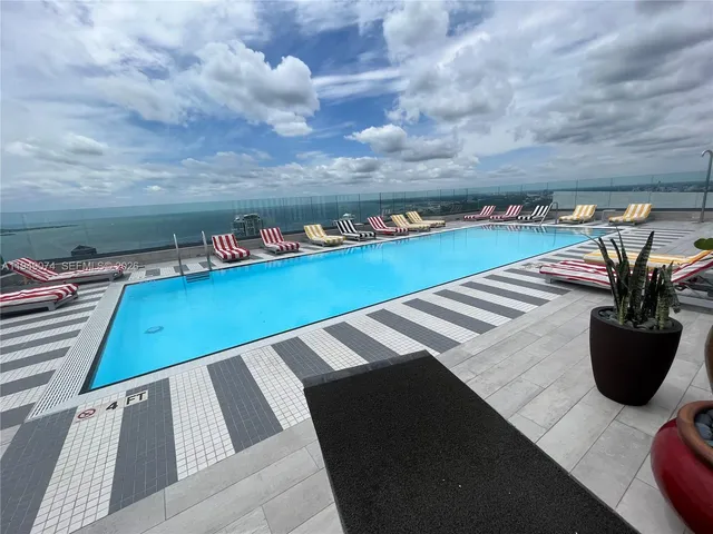 a view of a terrace with furniture