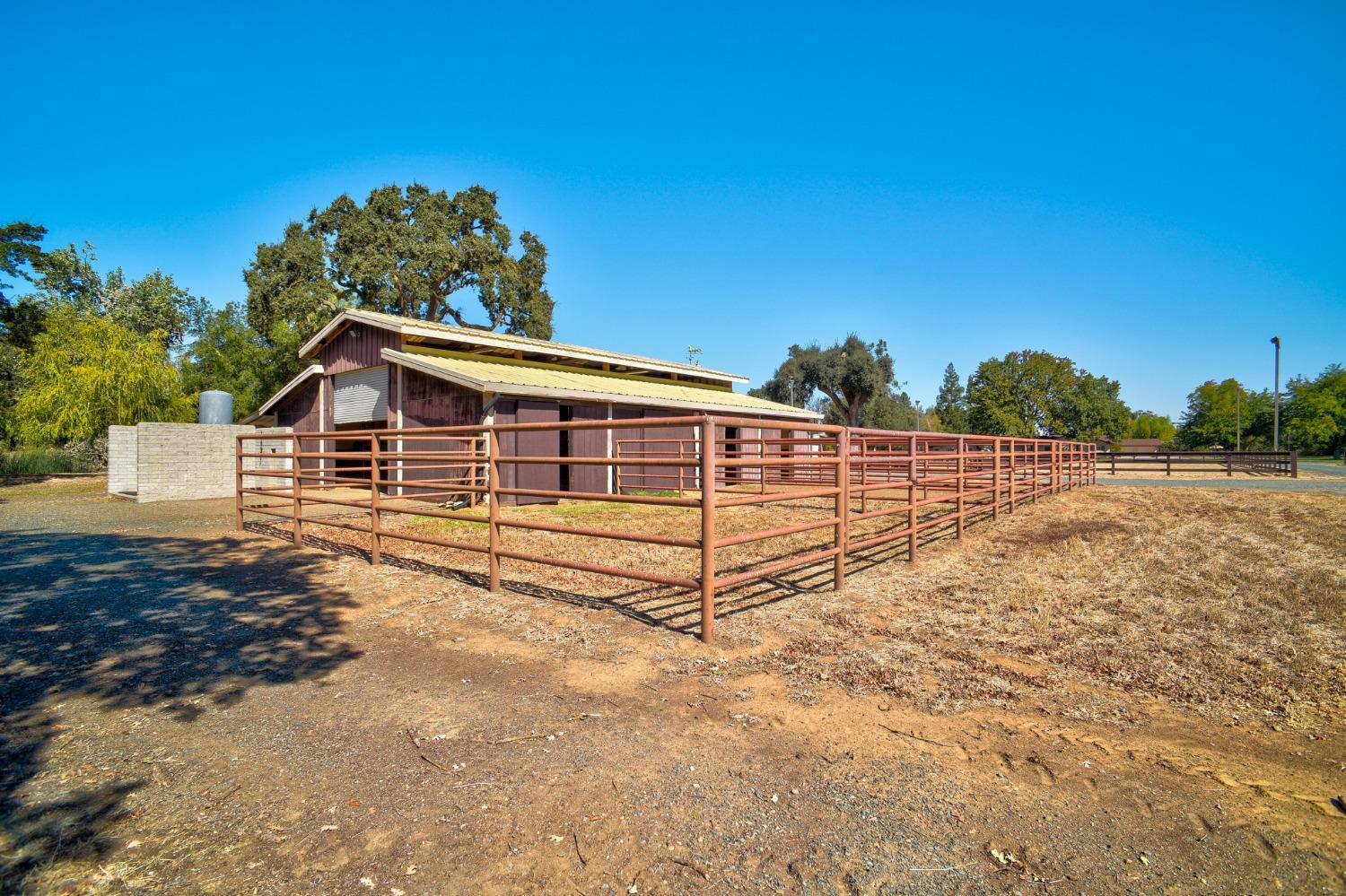 8720 Tavernor Road Wilton, CA 95693 - Photo 46 of 83 a view of backyard with wooden fence and trees
