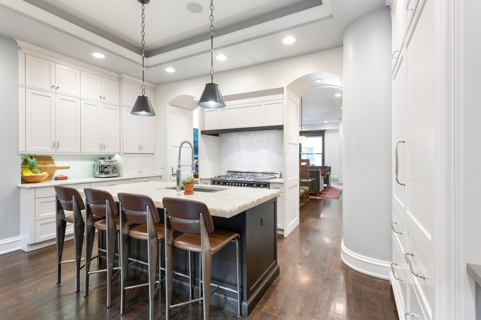 41 East Elm Street Chicago, IL 60611 - Photo 14 of 50 a large kitchen with a table and chairs