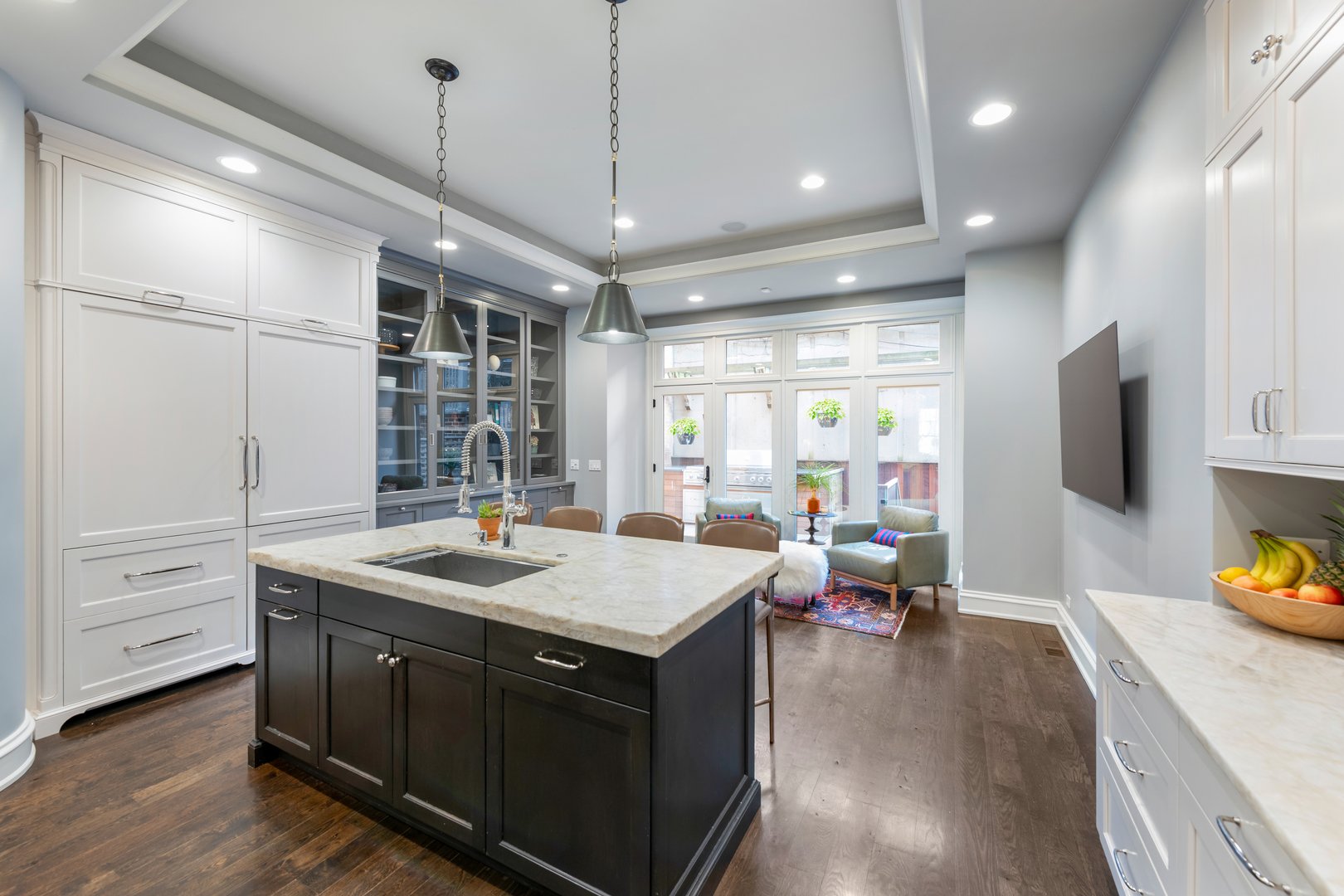 41 East Elm Street Chicago, IL 60611 - Photo 17 of 50 a kitchen with a sink appliances and a large window