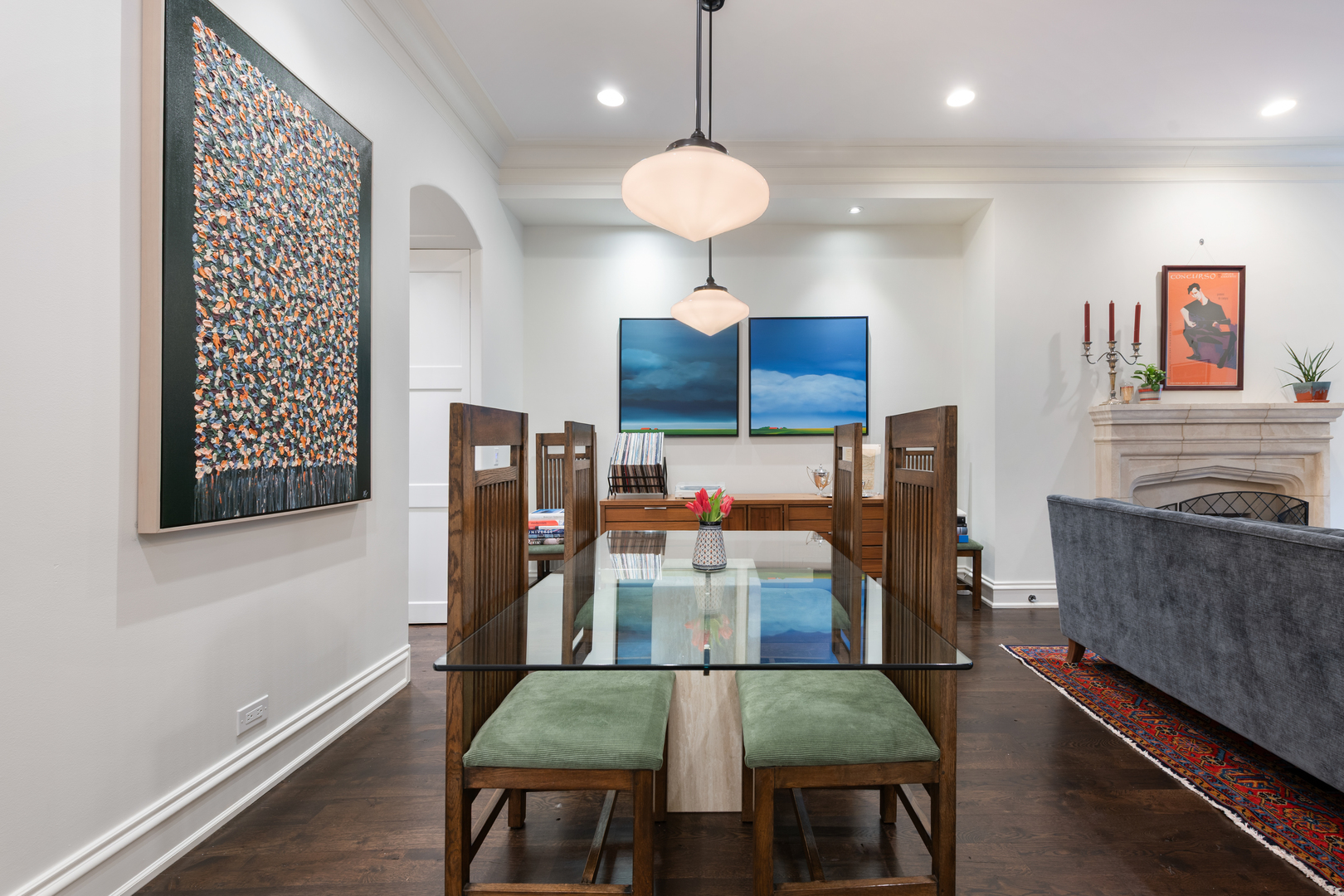 41 East Elm Street Chicago, IL 60611 - Photo 9 of 50 a view of a dining room with furniture