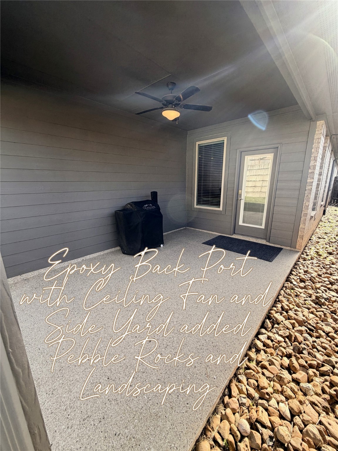443 Stonebrook Lane Conroe, TX 77304 - Photo 12 of 21 Epoxy professionally installed on porches and garage floors.