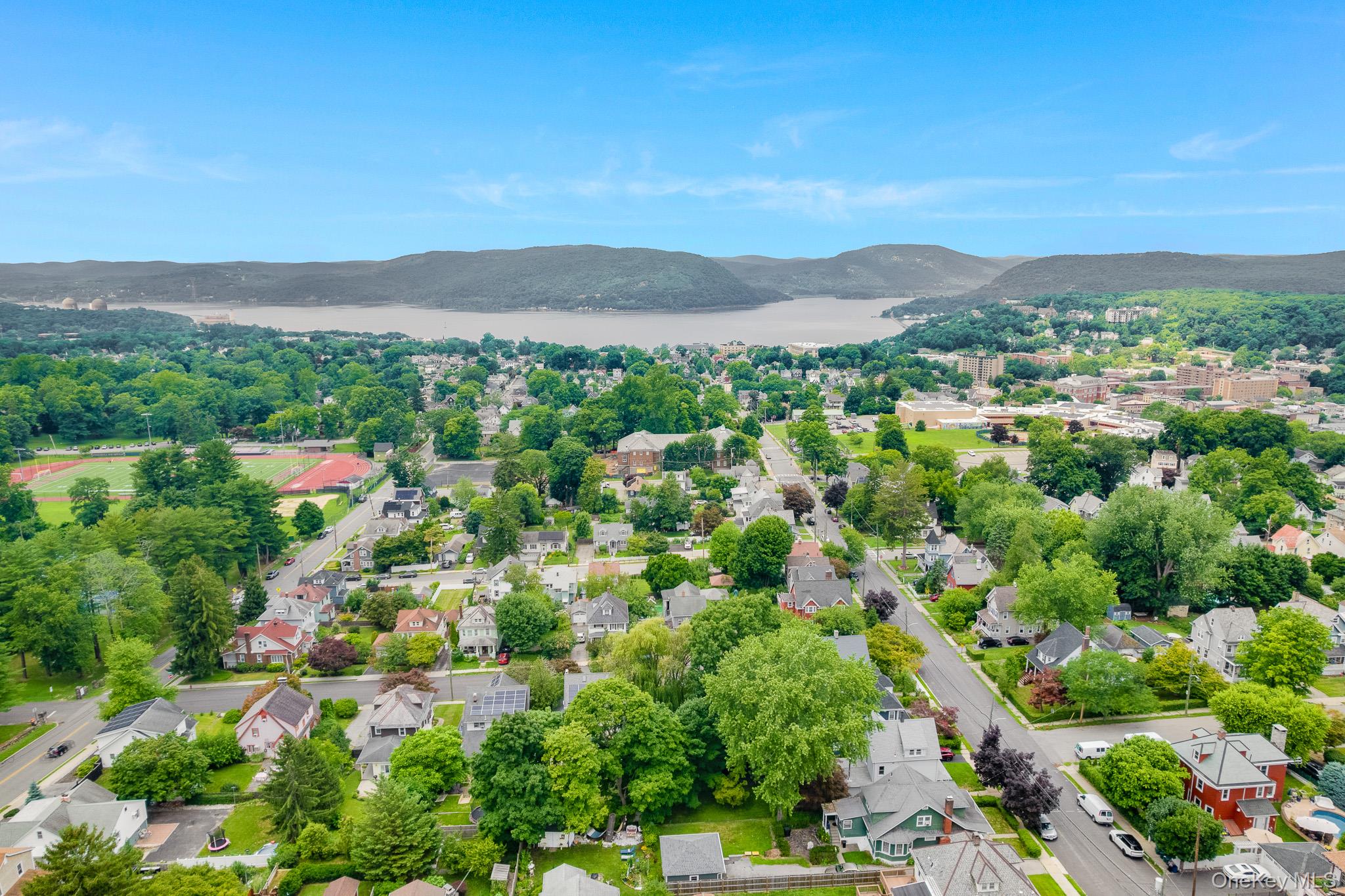211 Pomeroy Street Peekskill, NY 10566 - Photo 44 of 50 Aerial view looking west towards the Hudson River