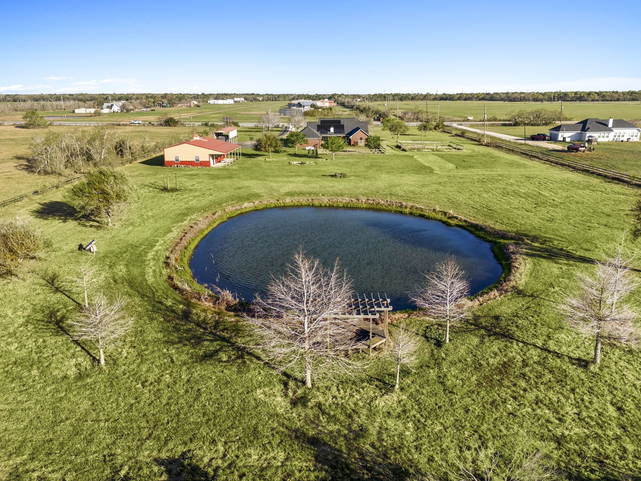 7740 Farm To Market 1462 Rosharon, TX 77583 - Photo 3 of 35 a view of a lake with a mountain