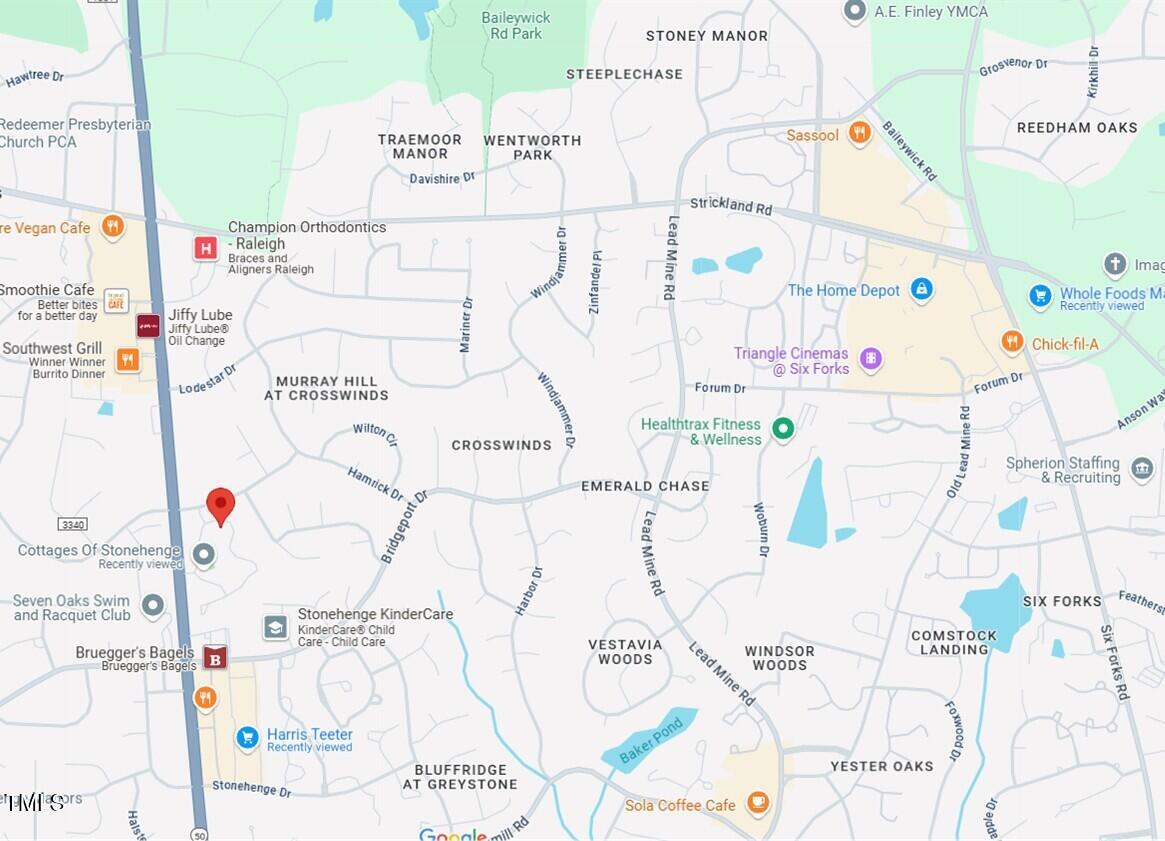 7708 Falcon Rest Circle Raleigh, NC 27615 - Photo 22 of 23 Map of Stonehenge Area - North Raleigh
