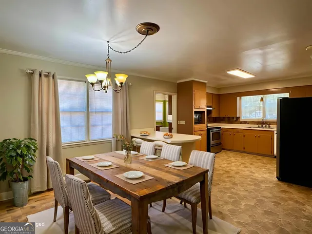 a outdoor space with furniture