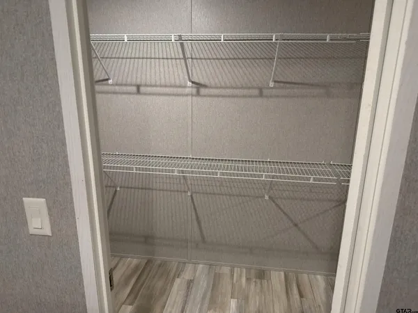 a close view of closet