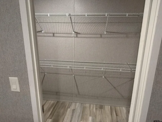 a close view of closet