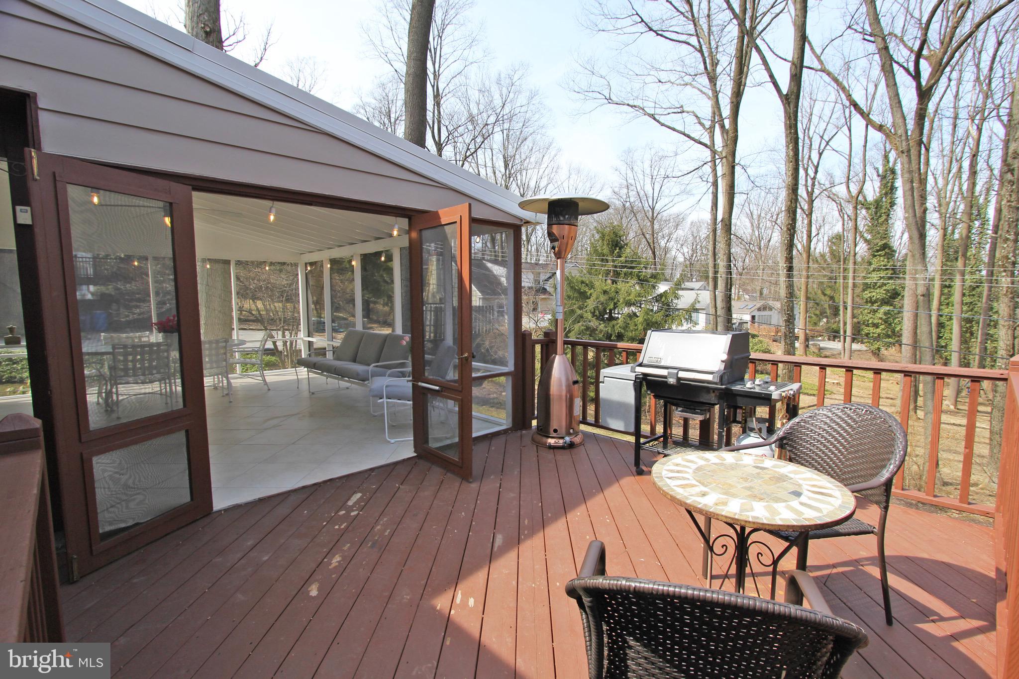 419 Woodcrest Road Wayne, PA 19087 - Photo 14 of 44 multi-level deck leads to secluded rear yard