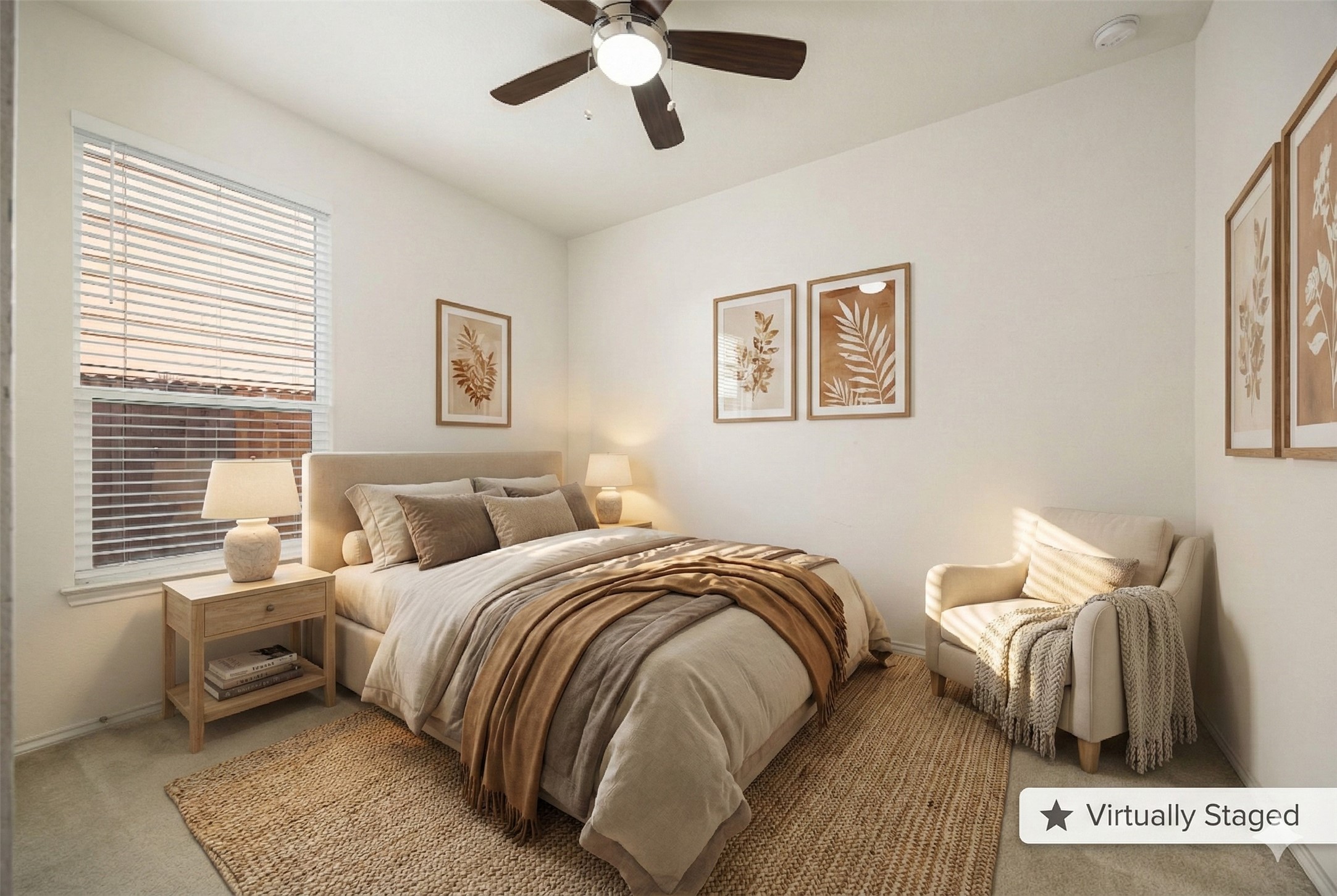 14615 Goshawk Drive Pflugerville, TX 78660 - Photo 10 of 29 a bedroom with a bed and wooden floor