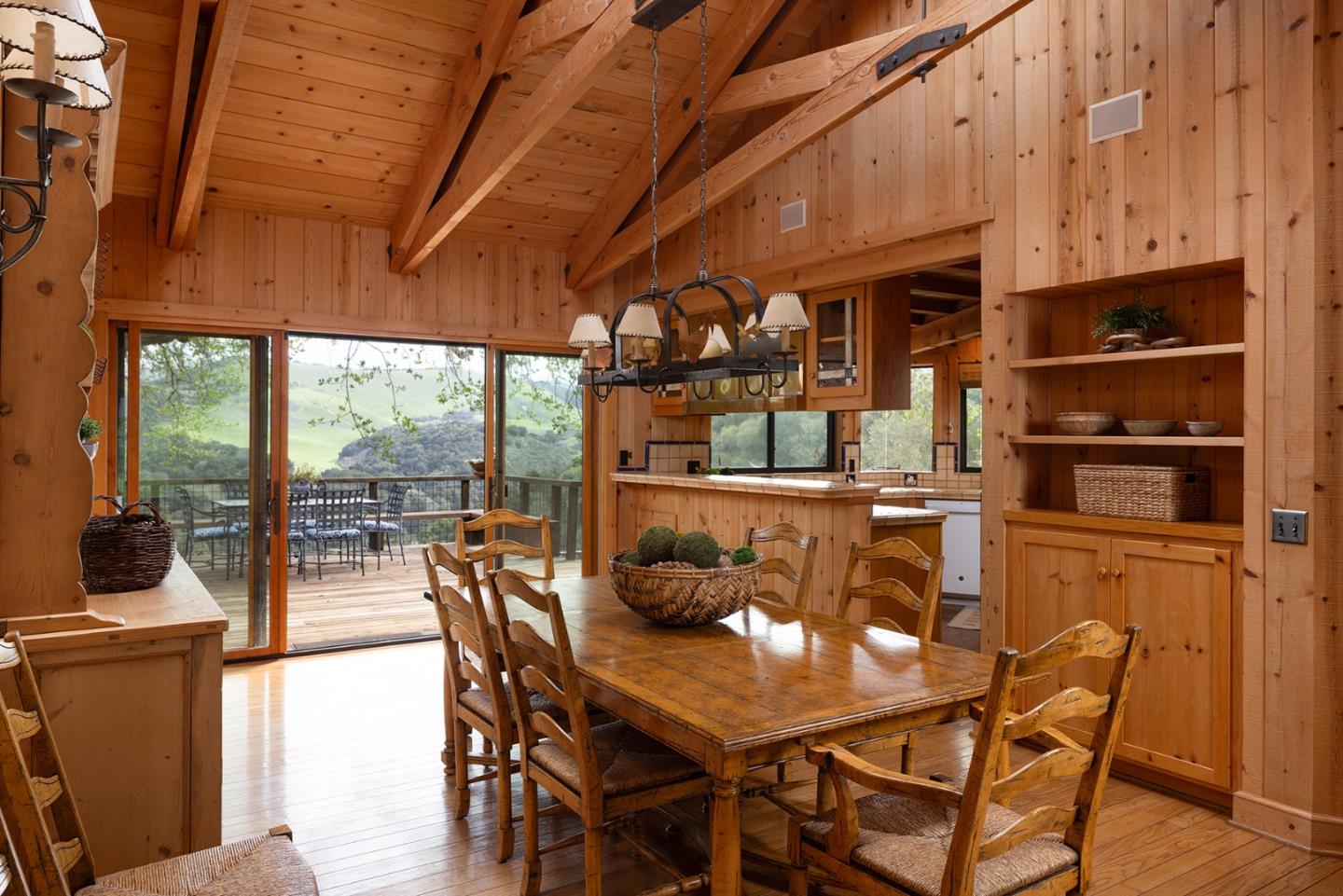 17094 Cachagua Road Carmel Valley, CA 93924 - Photo 10 of 42 a dining room with furniture window and outside view