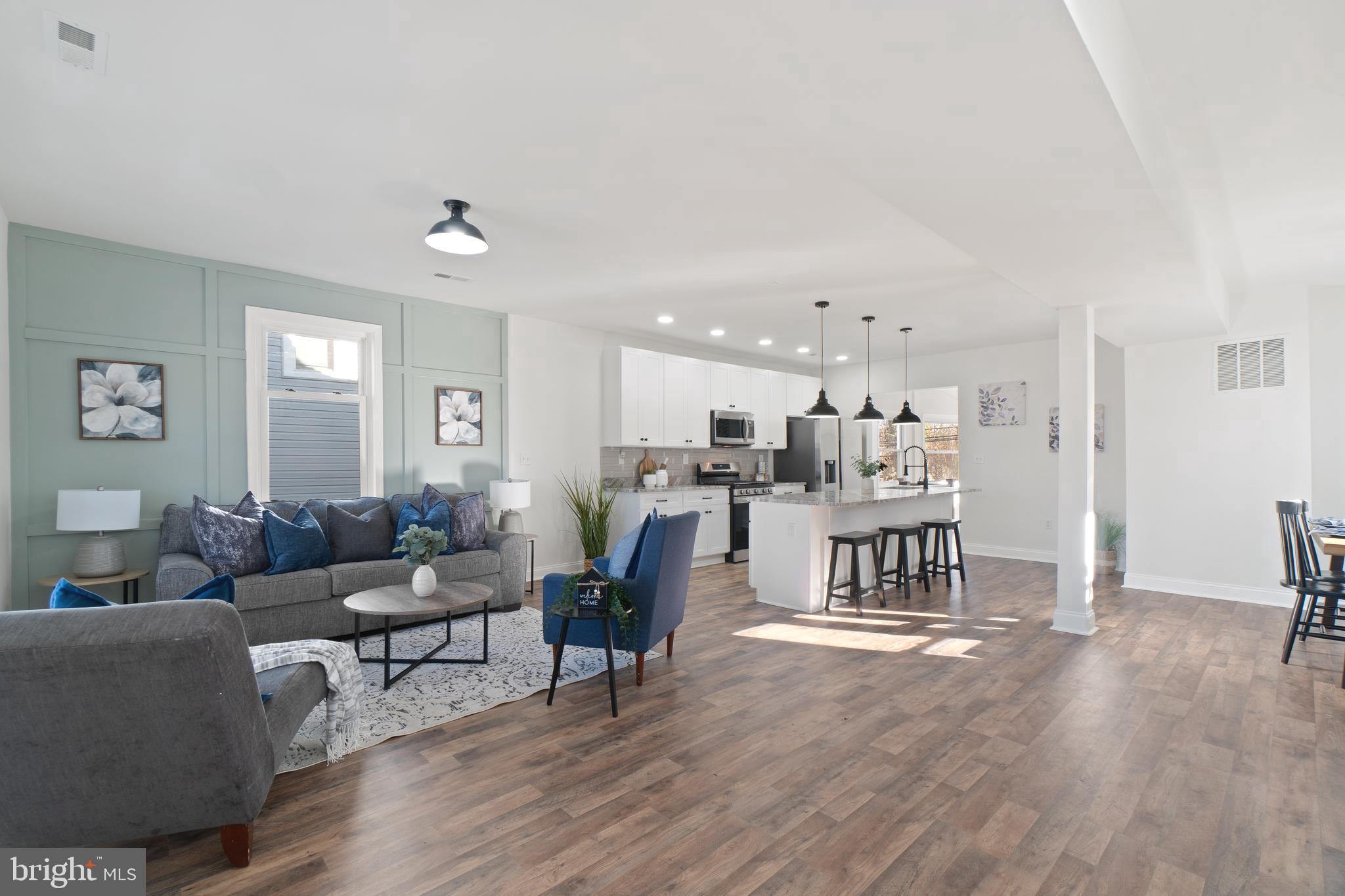 2807 Ruscombe Lane Baltimore, MD 21215 - Photo 6 of 55 Open Lay out of Living Dining and Kitchen