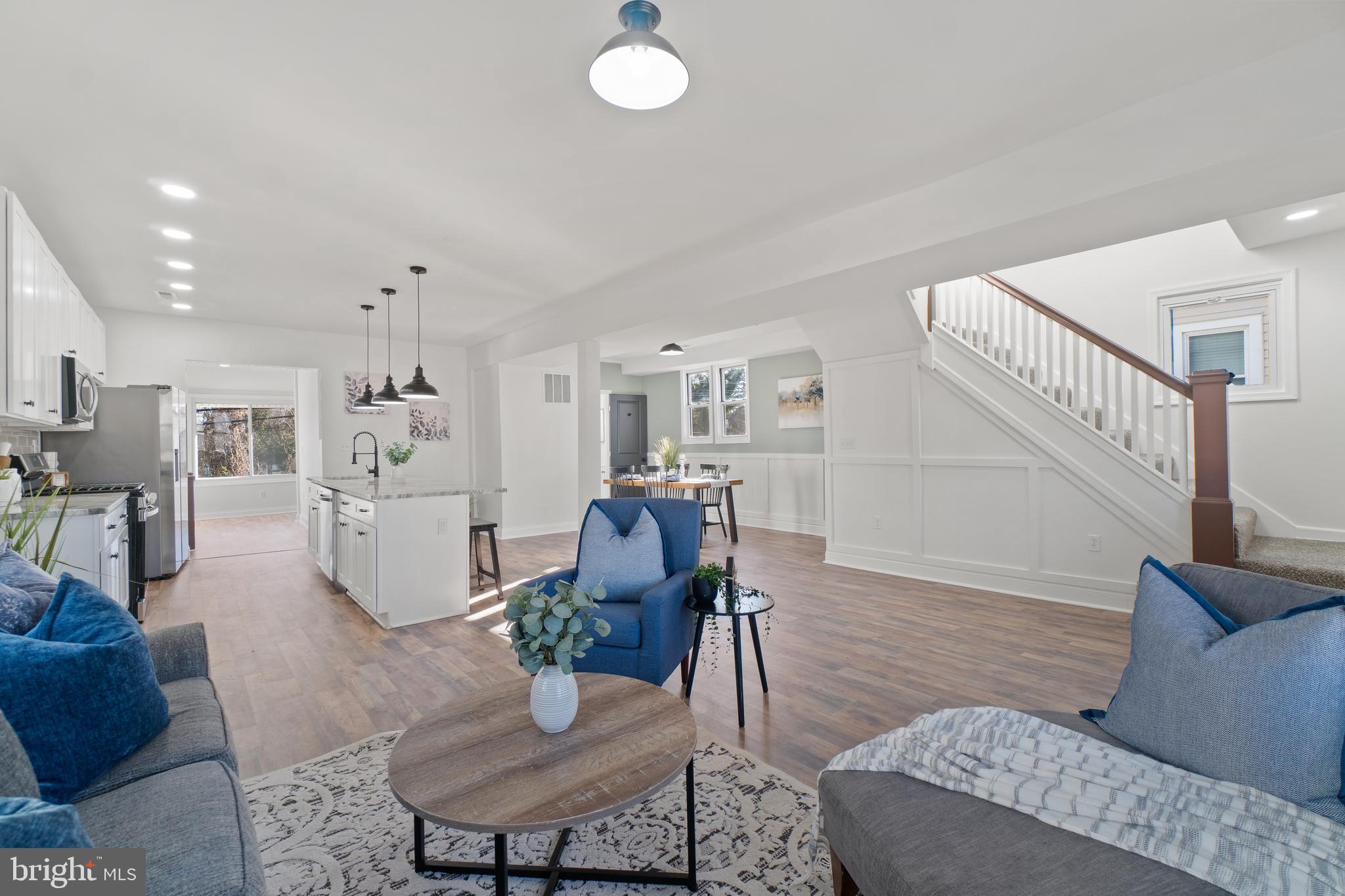 2807 Ruscombe Lane Baltimore, MD 21215 - Photo 8 of 55 Open Lay out of Living Dining and Kitchen