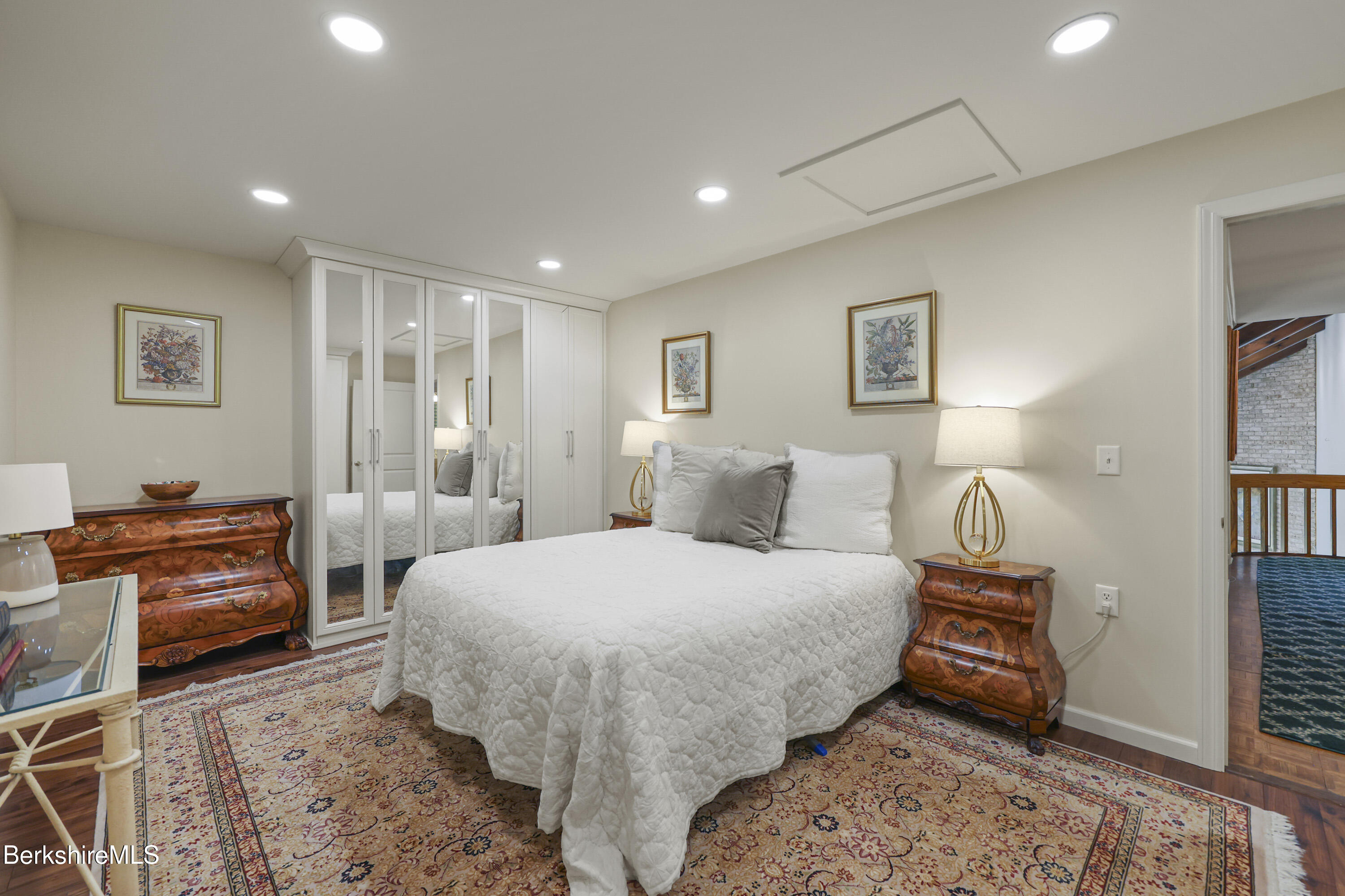 60 Old Cheshire Road Lanesborough, MA 01237 - Photo 48 of 81 a bedroom with a bed and a couch