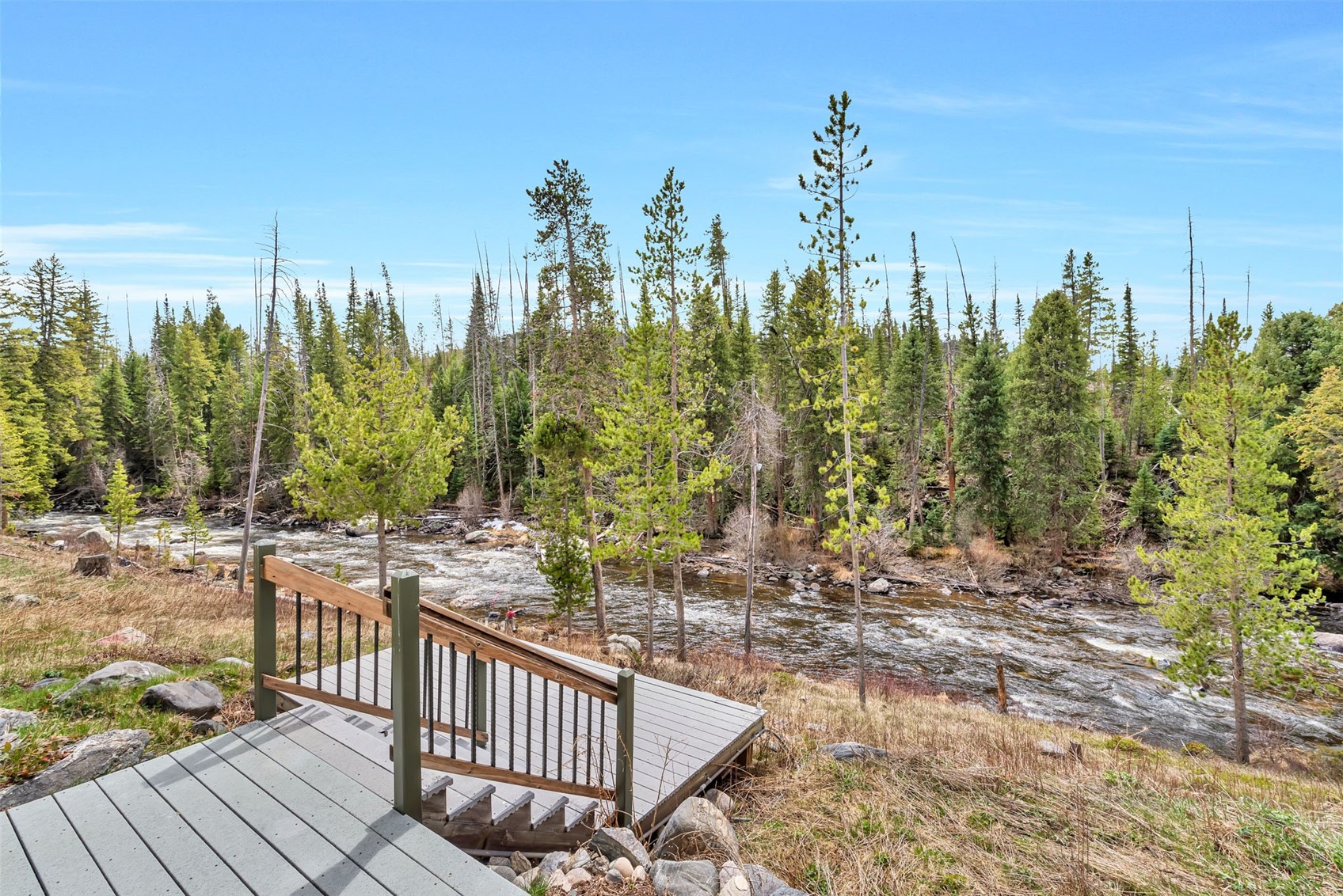31405 Seedhouse Road Clark, CO 80428 - Photo 15 of 50 a view of a balcony with trees