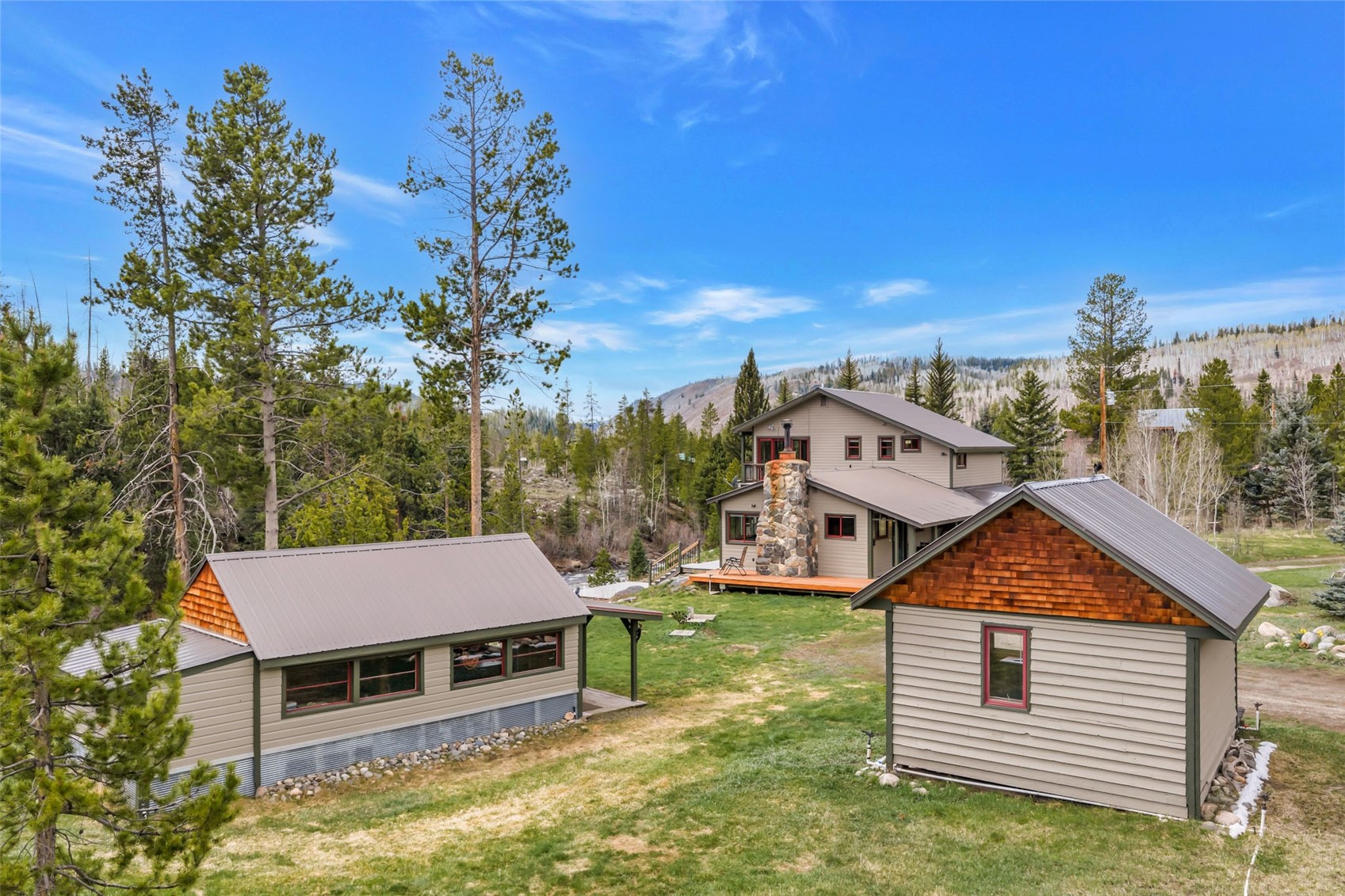 31405 Seedhouse Road Clark, CO 80428 - Photo 42 of 50 a aerial view of a house with a yard