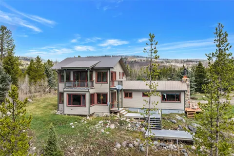 a aerial view of a house