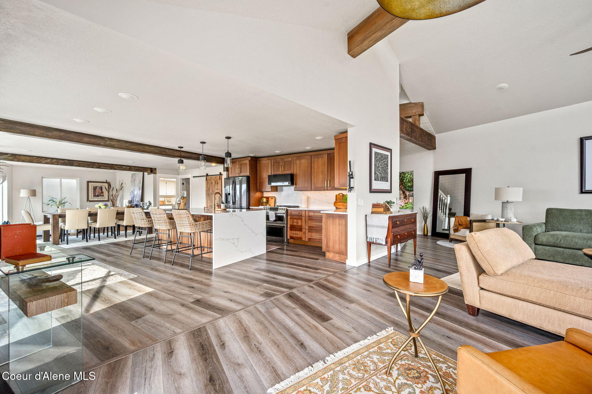 2920 East Fernan Hill Road Coeur D'Alene, ID 83814 - Photo 12 of 64 Living Room to Kitchen