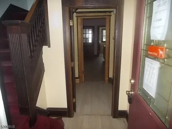 a view of an entryway door