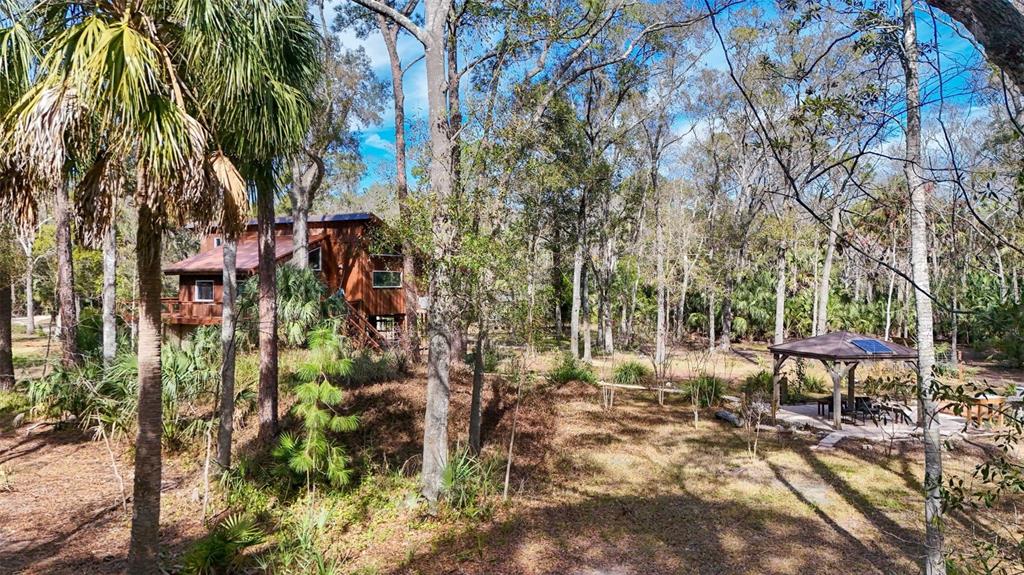 3490 Southeast 193rd Place Yankeetown, FL 34498 - Photo 57 of 71 a backyard of a house with table and chairs