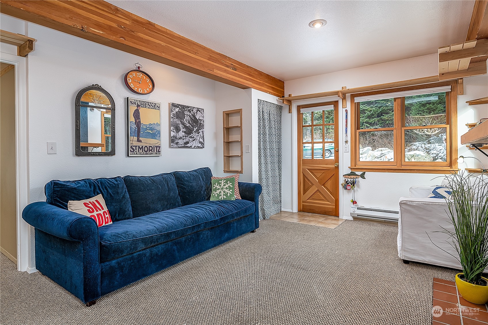 17800 Alpental Access Road, Unit 1114 Snoqualmie Pass, WA 98068 - Photo 7 of 21 a living room with furniture and a window