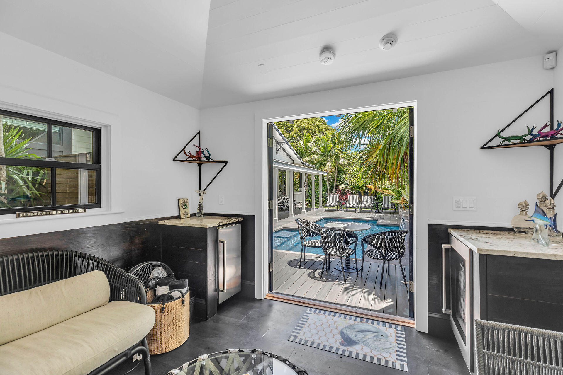 1227 Washington Street Key West, FL 33040 - Photo 31 of 36 Pool Ice & Bev Fridge