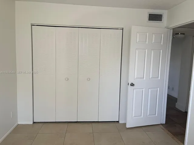 a view of a closet area