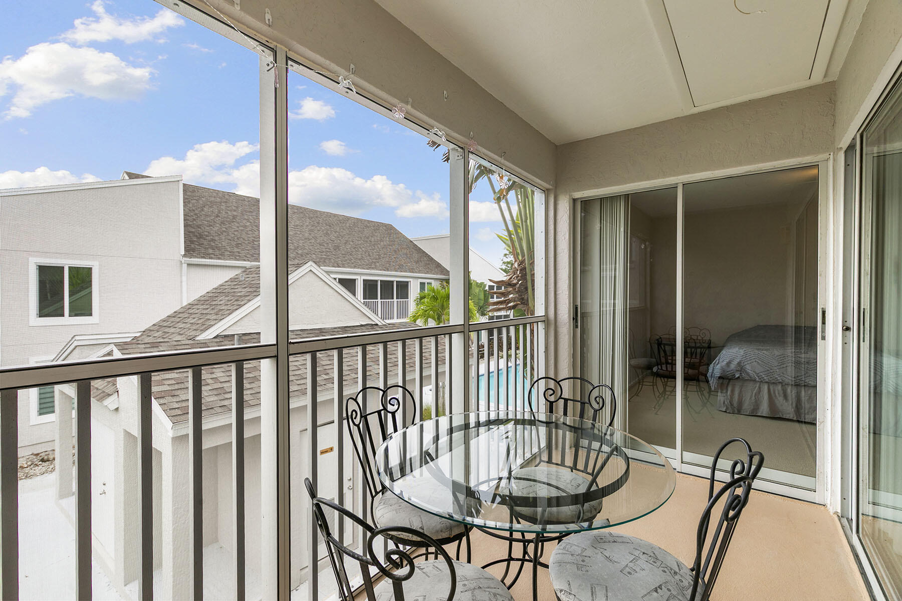 2189 San Marco Road, Unit 201 Marco Island, FL 34145 - Photo 21 of 27 a view of a balcony with chair